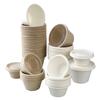 Caja de Vasos para Salsa de 2 oz/4 oz para Salsa de Barbacoa, Sushi, Tazón para Helado, Caja de Embalaje para Leche Caliente, Biodegradable