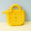 Monedero Mini de Silicona Bolsa para Cosméticos, Ligero y Compacto, Nuevo Bolso para Llaves con Agujeros DIY de Dibujos Animados, Almacenamiento de Puntos