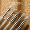 Ferramentas de Manicure Caneta de Silicone Haste de Madeira Pacote com 5 Caneta de Silicone Multifuncional Japonesa Pintura Esculpida Especial para Lojas Atacado