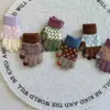 Guantes de Punto Jacquard Gruesos de Invierno para Niños y Niñas, Elegantes, Gruesos, Cálidos, de Cinco Dedos con Forro de Felpa, Modernos