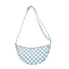 Versión Coreana Ins Moda Urbana Trendy Bolso de Hombro Sobaco 2024 Nuevo Bolso de Mujer Gran Capacidad Cuadros Bolso Dumpling