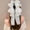Pinza de Clip con Lazo de Malla y Gypsophila para Bebé, Pasador de Pelo de Gama Alta para Cola de Caballo Baja, Accesorios para el Cabello en la Parte Posterior de la Cabeza