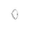 Anillo Panjia de cobre blanco plateado en plata 925, brillante corazón jubiloso diamante oro rosa rosa amor anillo al por mayor