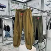 Textura Seersucker, Resistente a Arranhões, Resistente ao Desgaste, Repelente à Água, Secagem Rápida, Respirável, Calça Casual para Uso Externo, Calça de Paraquedista Unissex de Caimento Solto