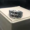 Anillo para Hombres Mayores Apertura Ajustable Hip-Hop Diseño de Nicho Marca de Moda Fría Anillo Anillo para Dedo de Comida