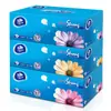 Caixa Rígida de Papel de Lenço Vinda V2218 Papel de Lenço em Caixa para Uso em Escritório Comercial 130 Folhas Guardanapos de Papel de Lenço de Três Camadas 36 Caixas