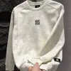 Sudadera nueva de manga larga con cuello redondo para hombre, versátil, nuevo diseño, estilo bordado, ropa de otoño americana, alta costura, estilo callejero, tie-dye