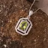 Transmisión en Vivo de Nueva Joyería de Piedras Preciosas de Colores: Colgantes de Citrino Amarillo Natural, Amatista, Topacio, Plata de Ley S925 al por Mayor