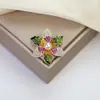 Broche Transfronterizo Nuevo de Alta Gama Lazo Insecto Flor Femenino Anti-Exposición Fijo Ropa Versátil Corsage