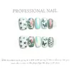 Taiwu [Uñas Vestibles Semi-Hechas a Mano] Estilos Largos y Cortos Piezas de Uñas Pre-Hechas, Uñas Postizas Desmontables, Paquete de Diez Piezas al por Mayor