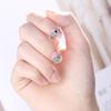 Aretes de Estrella con Hebilla para la Oreja para Mujer Estilo Japonés-Coreano Simple Diamante de Zirconio Pegamento Negro Aretes de Estrella de Cinco Puntas Elegantes Joyería para la Oreja del Cartílago