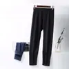 Pantalones Térmicos Cálidos de Terciopelo Alemán Sin Costuras de Suministro Exclusivo Transfronterizo para Hombre, Ropa Interior y Exterior, Otoño e Invierno, Con Felpa, Engrosados, Talla Grande, Pantalones de Capa Base