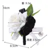 Lapela para Padrinhos de Casamento Estilo Ocidental, Flor de Mão para Grupo de Irmãs Madrinhas, Decoração com Flores Artificiais para Cerimônia de Formatura, Lapela para Cerimônia de Amadurecimento