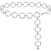 Cadena de cintura circular de metal de moda retro transfronteriza europea y americana para mujer, cadena corporal versátil para ceñir la cintura, venta al por mayor de stock del fabricante