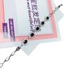 Temperamento azul europeo y americano zafiro natural plata 925 pulsera geométrica flor mujeres moda una generación de cabello