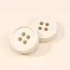 Nuevo Suéter de Botón Colorido de Borde Delgado Suéter Tejido Botón de Cuatro Ojos Cardigan Infantil Botón Redondo de Resina Accesorios
