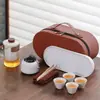 Conjunto de Chá de Viagem Portátil ao Ar Livre Cerâmica Copo Rápido para Chá Conjunto para Evento Corporativo Presente para Cliente com Logo