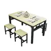 Mesa de Jantar Comercial Restaurante de Fast Food Restaurante de Lanches e Macarrão Mesa e Cadeiras de Jantar de Restaurante Loja de Café da Manhã Catering Mesa e Cadeiras de Jantar Econômicas um Conjunto