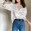 Primavera y Verano 2025 Nuevos Productos Camisa de Peso Pesado de 40 mm Camisa Elegante para Mujer