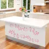 Br3274E Dibujo Animado Rosa Simple Flor Enredadera Autoadhesivo Pegatina de Pared Habitación Sala de Estar Dormitorio Repisa de Ventana Marco de Puerta Pegatina Decorativa