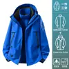 Chaqueta Pathfinder para Montañismo para Mujer, Set de Dos Piezas Cálido, Impermeable y Cortavientos 3 en 1 para Exteriores, Chaqueta de Senderismo para Hombre Talla Pequeña