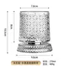 Vaso de cristal giratorio en forma de estrella para whisky, un diseño elegante y lujoso con base de cristal, perfecto para aliviar el estrés y disfrutar de bebidas espirituosas