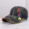 Boné de Baseball Color Block em Jeans Novo Estilo com Top Macio para Homens e Mulheres, Moda Versátil Vintage Desgastado com Proteção Solar