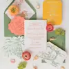 Set de invitaciones de boda con insignia repujada vintage con un toque de alta gama, encaje y diseño repujado único, tarjeta de invitación de boda nueva estilo occidental
