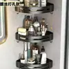 Prateleira de canto para banheiro sem furos, suporte de armazenamento de parede para lavatório, vaso sanitário e cozinha