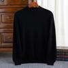 Suéter de cachemira de montaña para otoño e invierno de 2024, suéter de cuello alto medio para hombre, suelto, informal, de talla grande, camisa interior cálida de punto