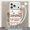 Lanyard Fofo do Shin-chan Adequado para Capa de Celular iPhone 18 Pro Max 16 Textura de Couro iPhone 17 Silicone 15 Cartoon de Casal