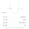 Collar Modian S925 de plata esterlina con ojo azul y diamantes para mujer, cadena de clavícula con pequeñas cuentas y personalidad a la moda.