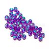Venda a granel 4mm5mm esférico sem furos sintético cor Aurora Opal Opal contas língua unha lábio prego orelha studs contas acessórios