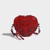 Verano 2025 Nuevo Nicho Punk Mini Dulce y Cool Corazón Bolso de Motocicleta Bolso de Cadena con Remaches Elegante para Mujer Bolso Cruzado