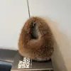 Bolso de Piel para Axila de Moda para Mujer 2026 Nuevo de Gama Alta Gran Capacidad de Felpa Portátil de Mano Bolso de Hombro Versátil para el Viaje Diario