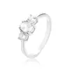 Moda Transfronteriza anillo de plata de ley S925 con circonita al por mayor simple lujo ligero sentido de alta gama anillo para mujer joyería para la mano