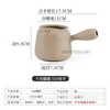 Olla de Cerámica Blanca para Té en Estufa de Cerramiento Tetera de Leche para Té Olla para Hervir Agua Olla Lateral para Hervir Agua