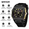Reloj Deportivo Sanda de Doble Pantalla para Estudiantes de Secundaria, Montañismo al Aire Libre, Hora Mundial, Resistente al Agua, Cuenta Atrás, Versátil, Elegante Reloj Electrónico