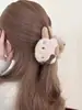 Pegador de Pelúcia de Inverno para a Parte de Trás da Cabeça, Cabelo Longo, Grampo de Cabelo Elegante Peludo, Presilha de Tubarão Peludo Feminina, Grampo de Cabelo, Grampo de Cabelo