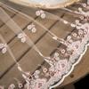 33CM de ancho negro/plateado/rosa pálido/dorado blanco lolita encaje de malla bordado accesorios para prendas diy cortina encaje