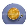 Jogo Americano Semi-circular de Silicone Transfronteiriço Atacado Cor Macaron Tapete de Silicone Isolante Térmico Estilo Nórdico Tapete de Mesa Casa Jogo Americano Ocidental
