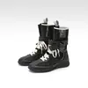 Botas de Malla Delgada de Diseño de Nicho para Mujer, Modelo 2026, Versátiles para Verano al Aire Libre, Botas de Boxeo con Aumento Oculto de Altura, Sandalias con Cordones Caladas