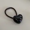 Cuerda para el pelo con forma de corazón de melocotón de gel estilo coreano, diadema pequeña fresca, cuerda para el pelo encantadora, goma para coleta, accesorios para el pelo Nuevo