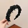 Diadema Ancha Trenzada Estilo Tong Liya para Mujer, Adecuada para Uso Diario, Añade un Toque de Lujo, Se Puede Usar para Lavarse la Cara y Sujetar el Cabello