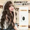 Peluca de Rizos de Lana para Mujer Cobertura Completa de la Cabeza Cabello Largo Rizado Onda de Agua Cabello Natural Esponjoso Relleno Capilar Espesamiento de Cabello Rizos de Lana