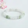 Pulsera de Jade Natural Guan Yu Jade Verde de Tianshan Círculo Único para Mujer Venta al por Mayor de Fábrica Transmisión en Vivo Dropshipping S3050503