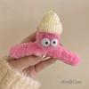 Cartoon de pelúcia olhos grandes cerdas gancho de cabelo feminino de volta cabeça updo grampo de cabelo divertido grampo de cabelo bonito tubarão clipe cocar