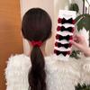 Cuerda para el Cabello con Lazo Rojo de Año Nuevo Cola de Caballo Sin Costuras Gruesa Anillo de Pelo de Alta Elasticidad Nuevos Accesorios para el Cabello Marubeni para Niñas