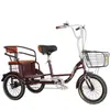 Triciclo para Personas Mayores Yashidi Bicicleta Pequeña Ligera Bicicleta de Movilidad Humana Triciclo con Pedales para Adultos Mayores