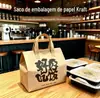 Sacolas Personalizadas Descartáveis para Embalagem para Levar, Sacolas Térmicas Comerciais de Folha de Alumínio, Sacolas Espessas da Moda em Tecido Não Tecido para Embalagem para Levar
